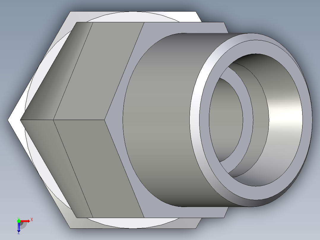 卡套式工业通用硬管接头EO_Swivel_nut_45_deg_elbow_EV16SOMDCF俯视图