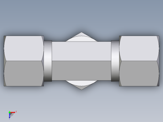 卡套式工业通用硬管接头EO_Assembled_adjustable_standpipe_branch_tee_EVT10SM71俯视缩略图