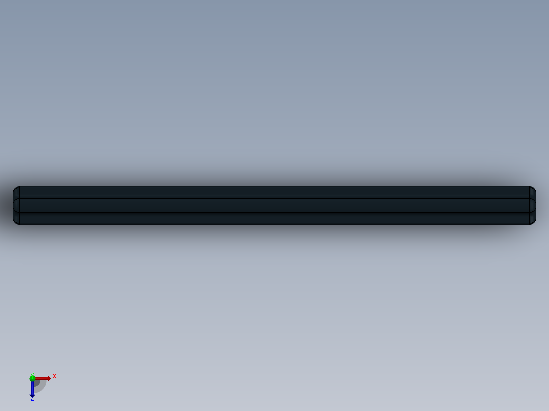 乐高机械组车桥-3707 Black Technic Axle 8.SLDPRT俯视图