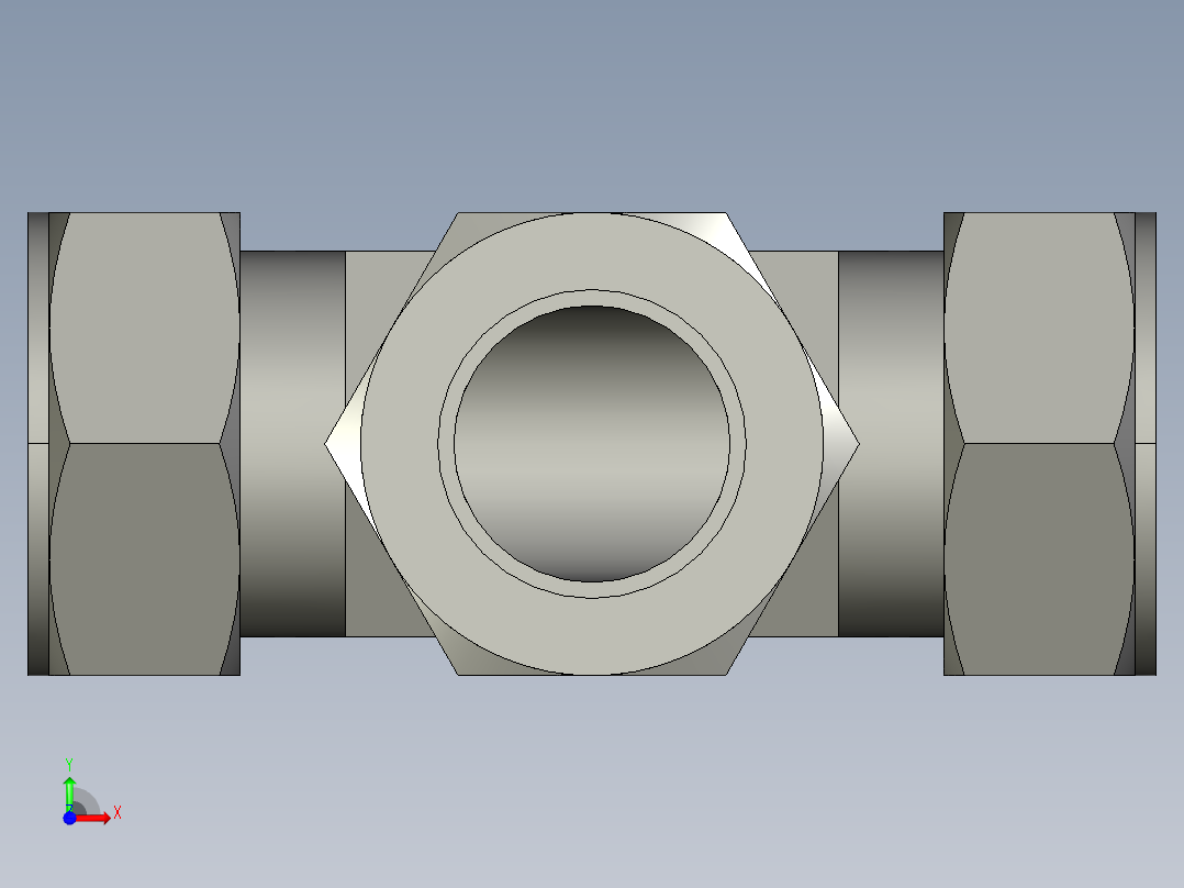 卡套式工业通用硬管接头24_jbu-s前视图