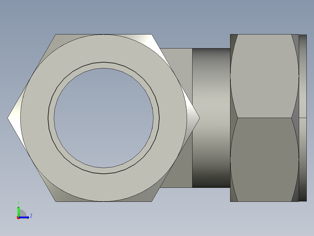 卡套式工业通用硬管接头24_jbu-s左视图