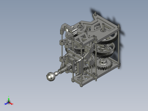 4转速4档变速箱