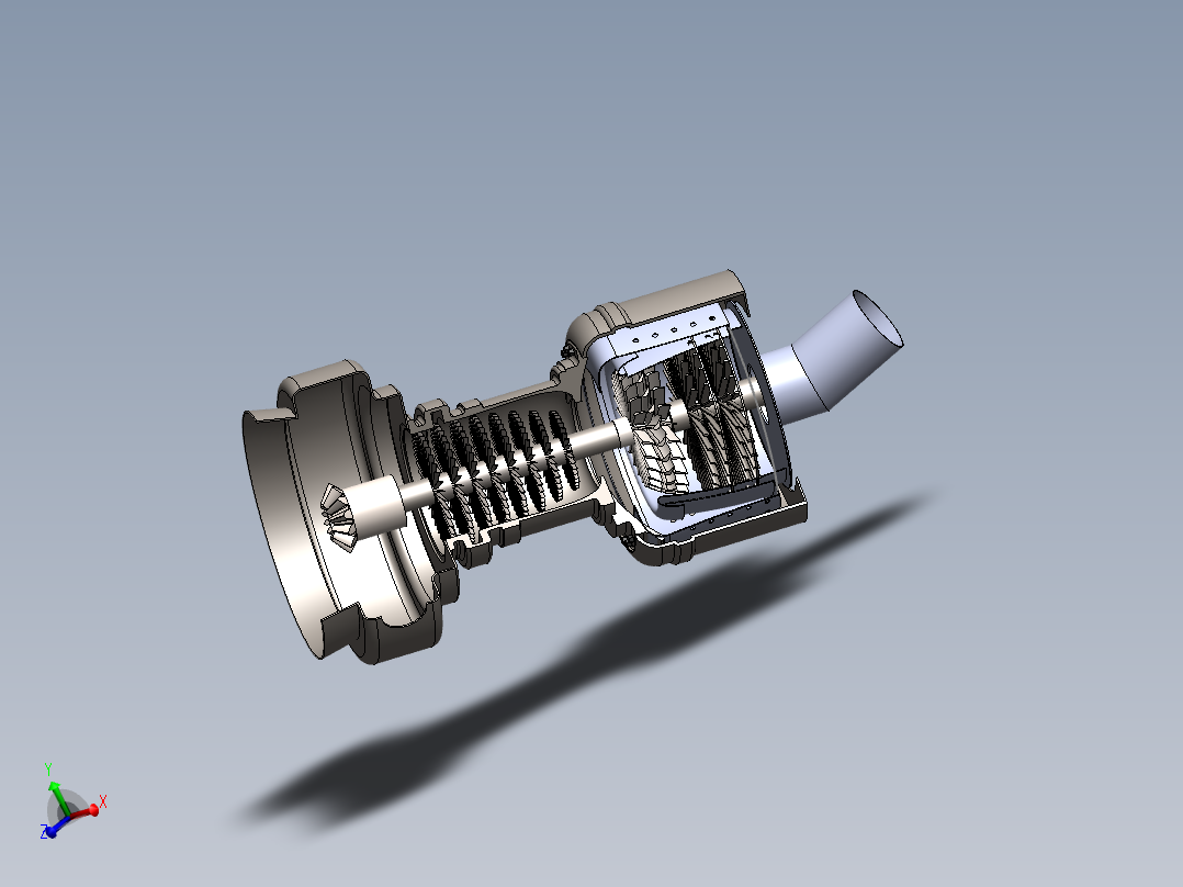 涡轮喷气发动机tur-je-enne---模型格式为 sw