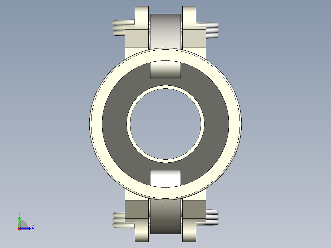 软管接头 - Camlock左视图