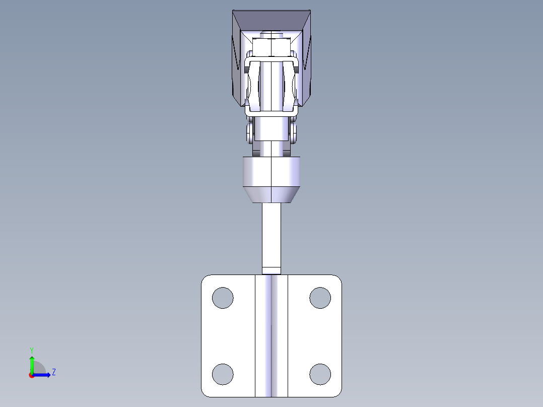 德克斯TUNKERS气缸数模T2-17_UF_TUENKERS左视图