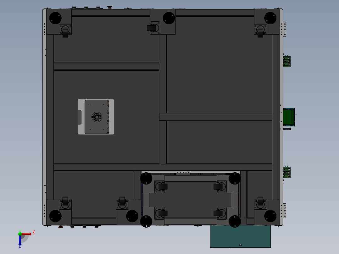 双工位PCM焊接机sw18俯视图