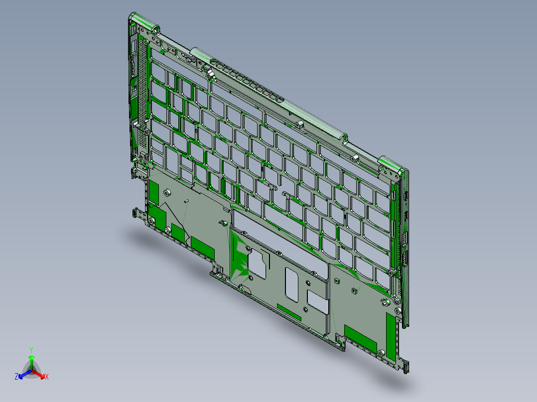 包胶版笔记本外壳攻牙程序模型