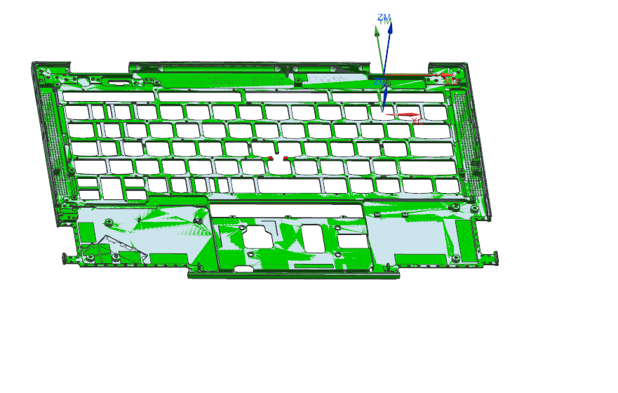 包胶版笔记本外壳攻牙程序模型