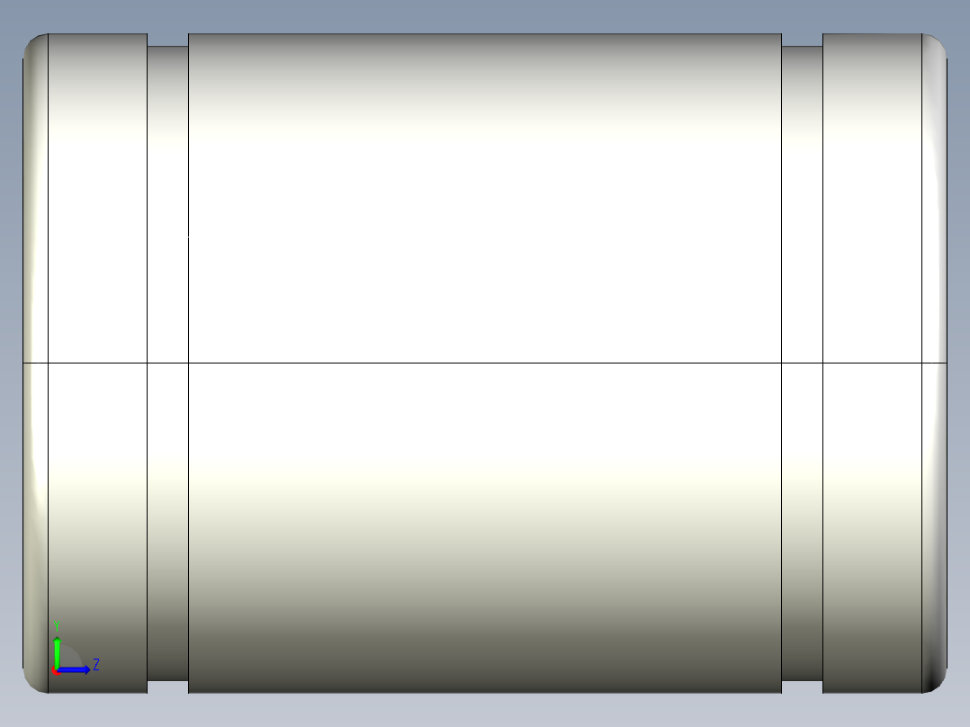 A61014 直线轴承左视图