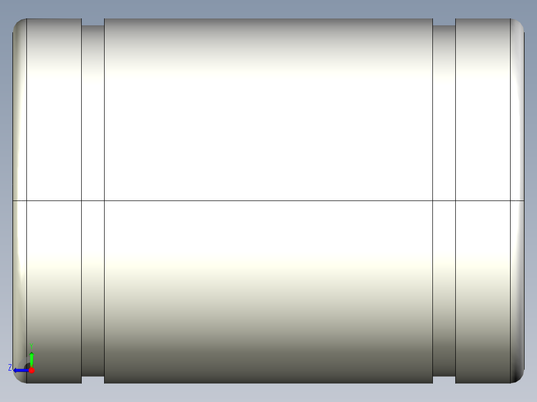 A61014 直线轴承右视图