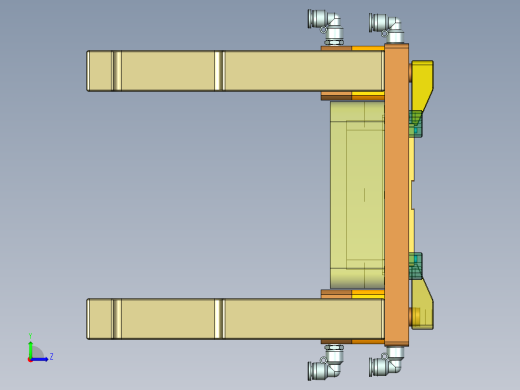 MD1-Camera小件CNC工装夹具三维模型-CNC4-210616左视缩略图