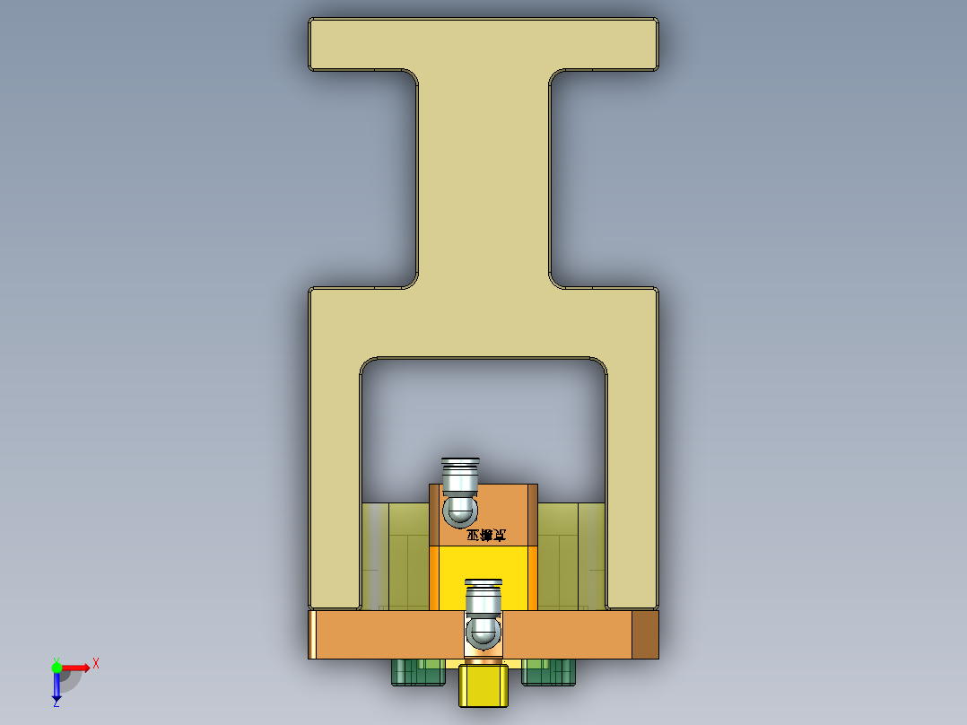 MD1-Camera小件CNC工装夹具三维模型-CNC4-210616俯视图
