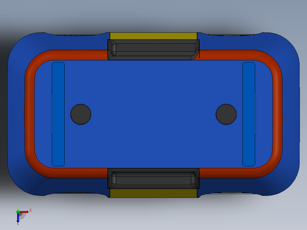 快递小车俯视图