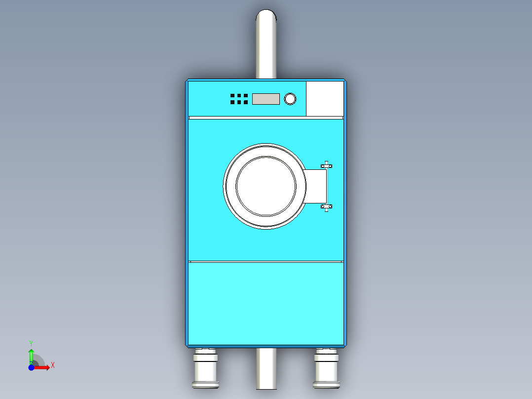B2004021-洗衣机干衣机前视图