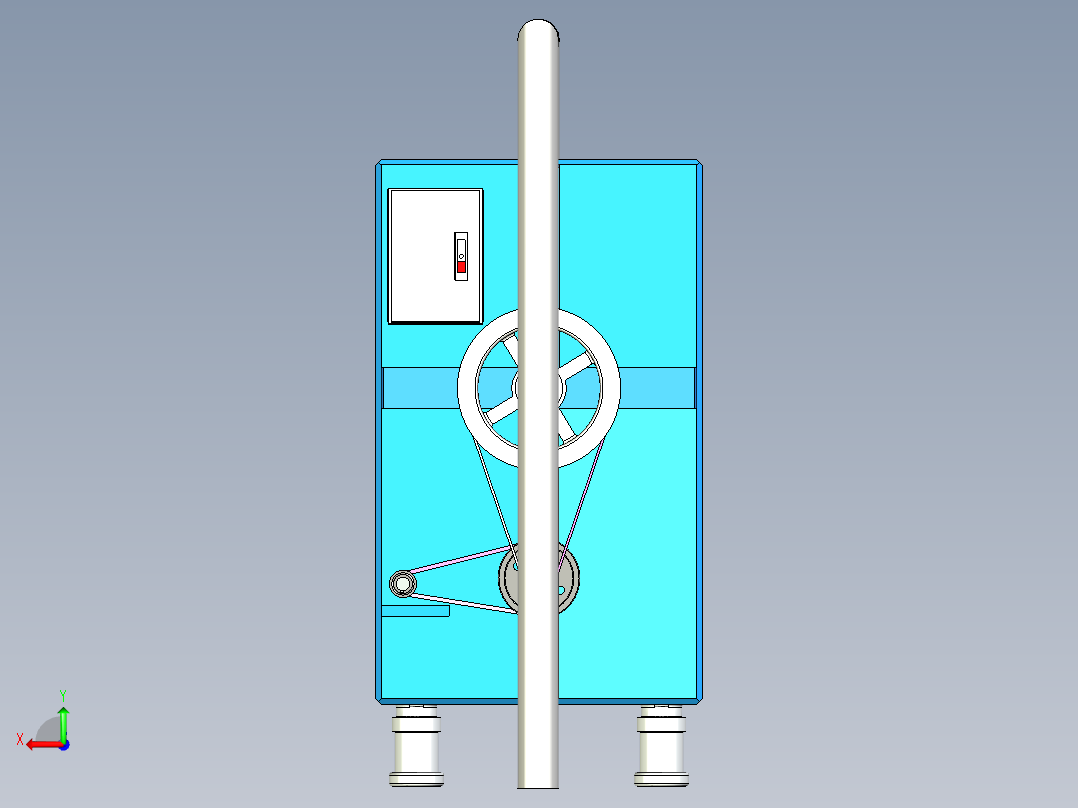 B2004021-洗衣机干衣机后视图