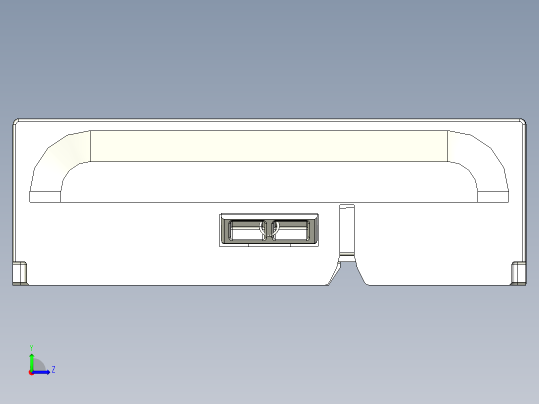 2U鲲鹏服务器面板左视图