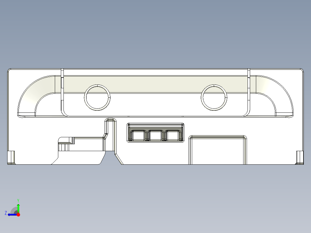 2U鲲鹏服务器面板右视图