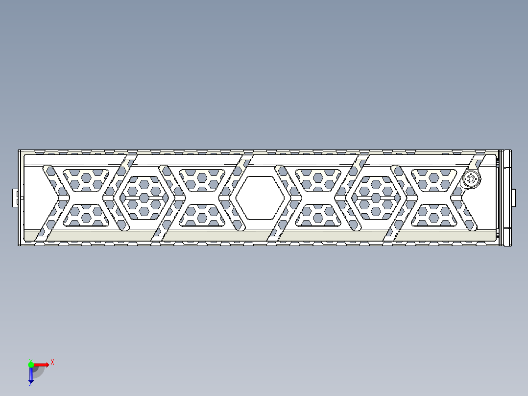 2U鲲鹏服务器面板俯视图