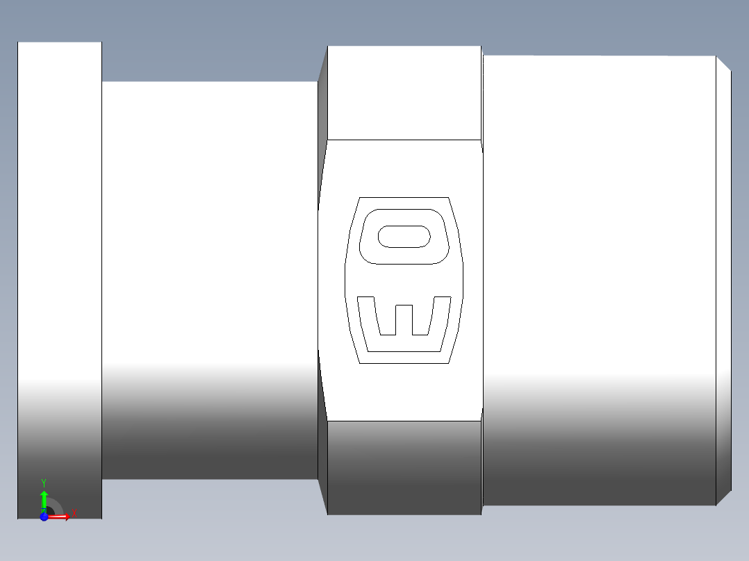 法兰接头、1DFL-36-12前视图