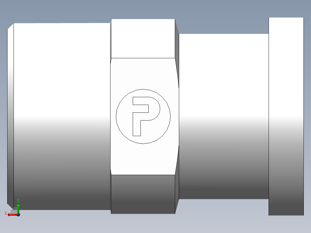 法兰接头、1DFL-36-12后视图