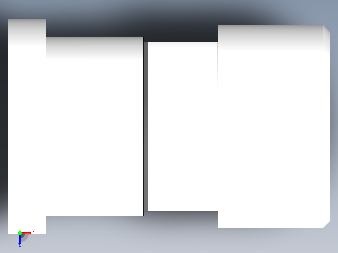 法兰接头、1DFL-36-12俯视图