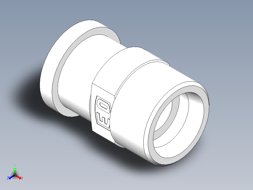 法兰接头、1DFL-36-12正等轴测图