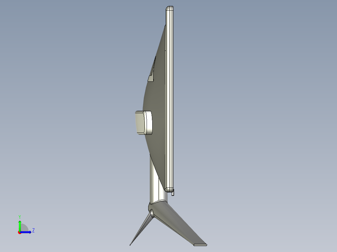 显示器、显示屏(19)左视图
