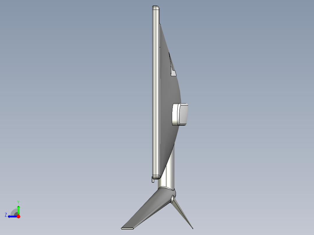 显示器、显示屏(19)右视图