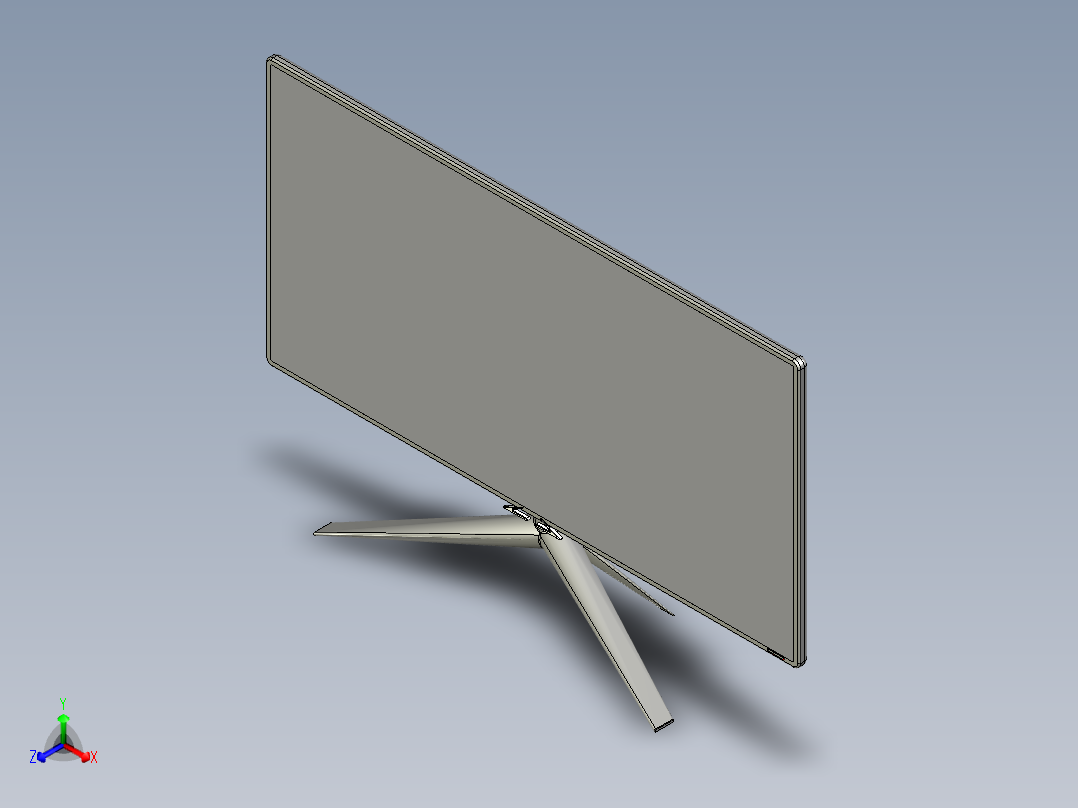 显示器、显示屏(19)正等轴测图