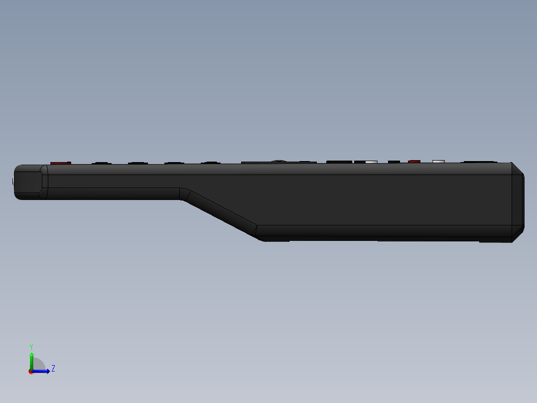 遥控器、遥控板(20)左视图