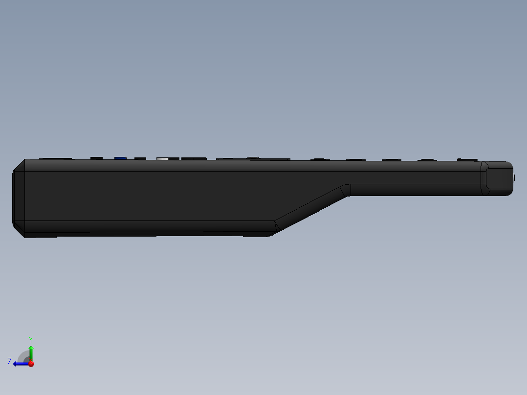 遥控器、遥控板(20)右视图