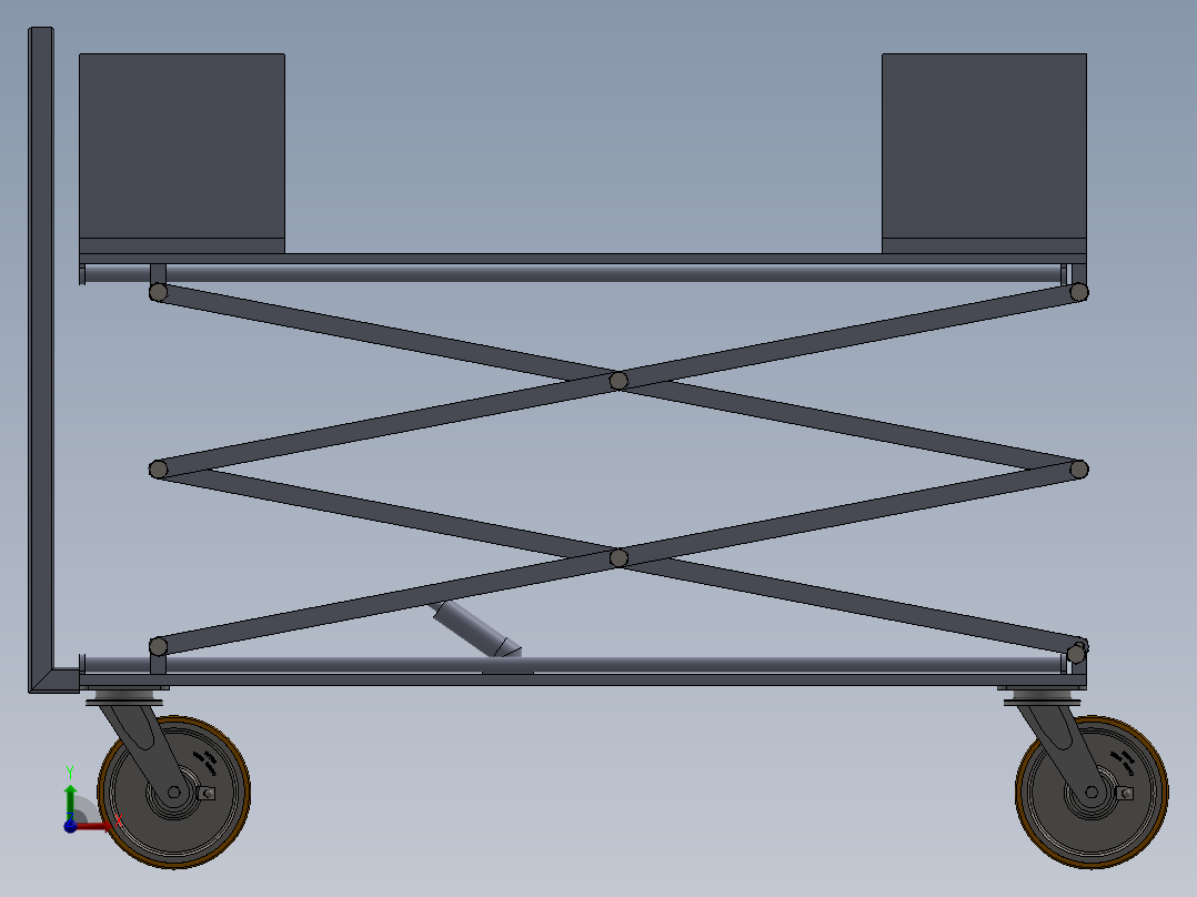 剪叉式升降机 、升降机(39)前视图