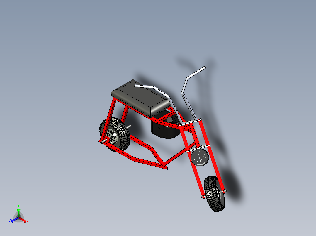 B2004717-复古迷你摩托车