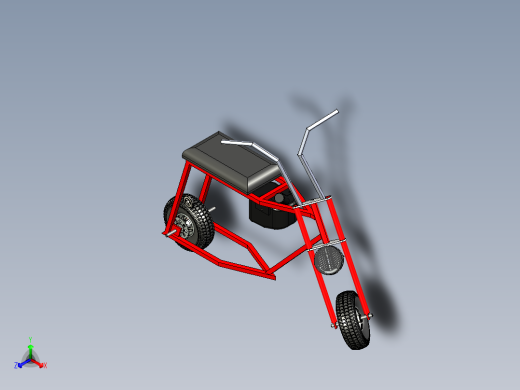 B2004717-复古迷你摩托车