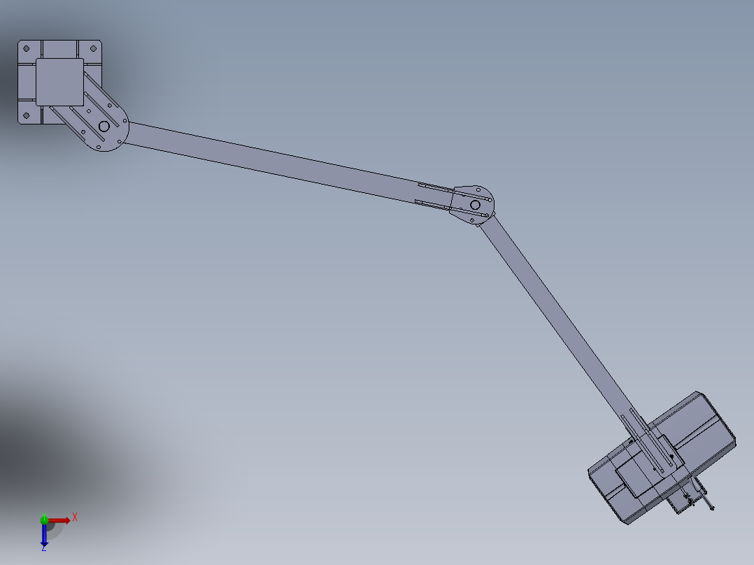 折臂式起重机俯视图