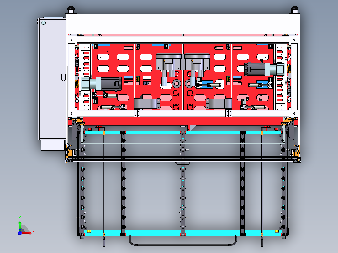 包覆工装及设备step前视图