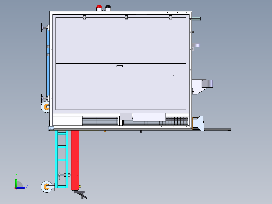 包覆工装及设备step左视图