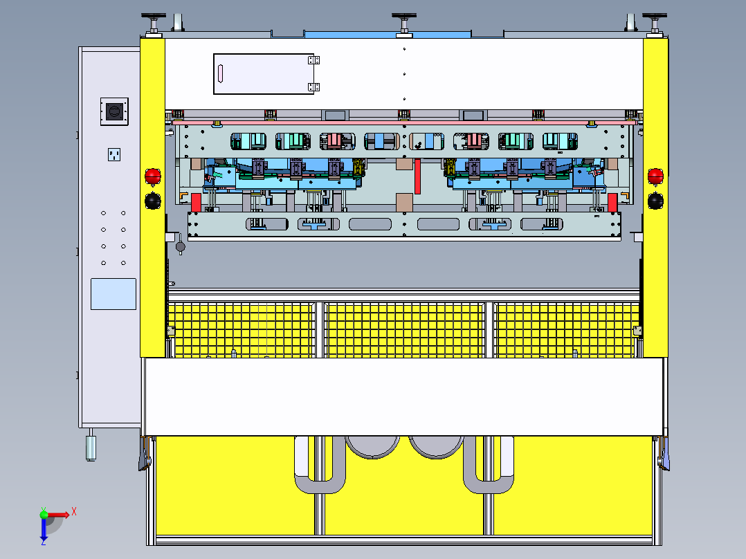 包覆工装及设备step俯视图
