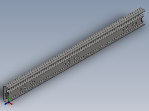 GTV PK-0H30-3000滑动导轨正等轴测缩略图