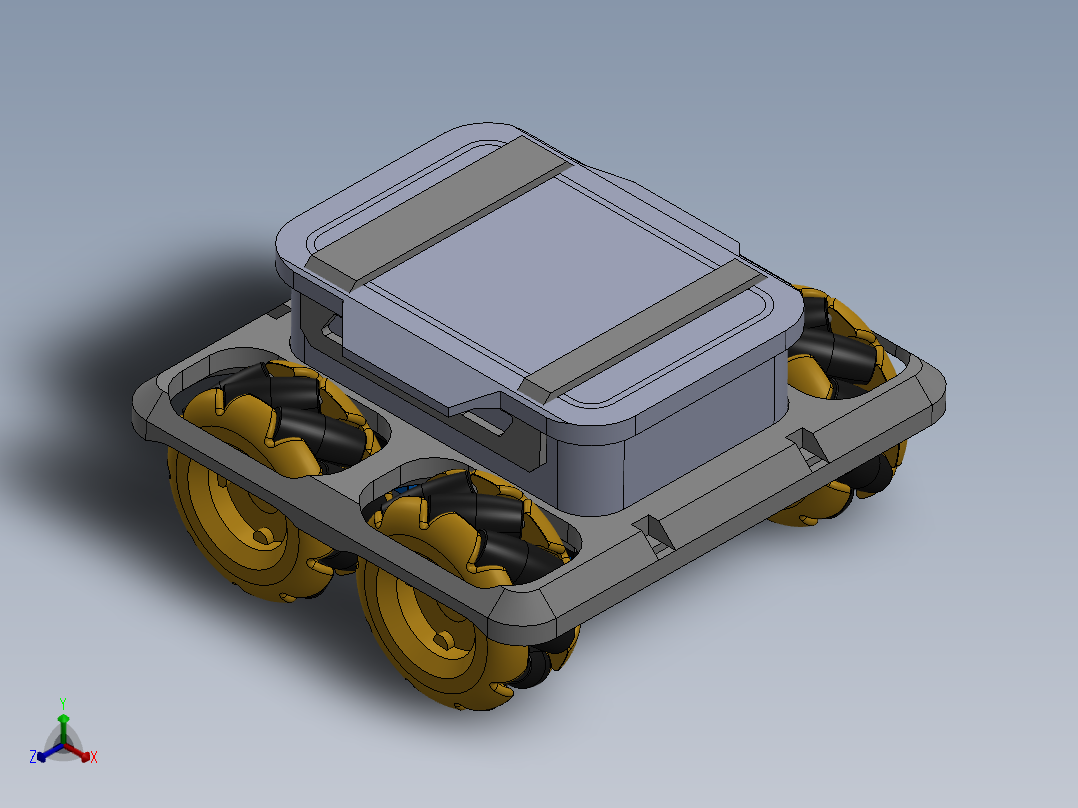AGV小车、AGV(115)正等轴测图