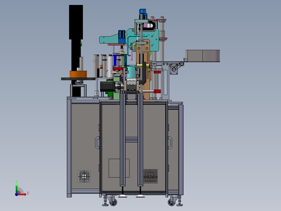 饮料自动灌装贴标旋盖 1664624前视图