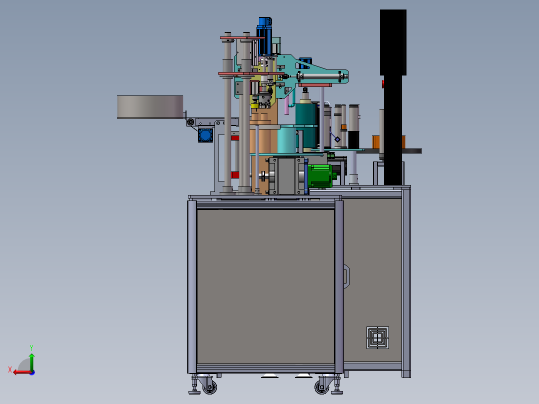 饮料自动灌装贴标旋盖 1664624后视图