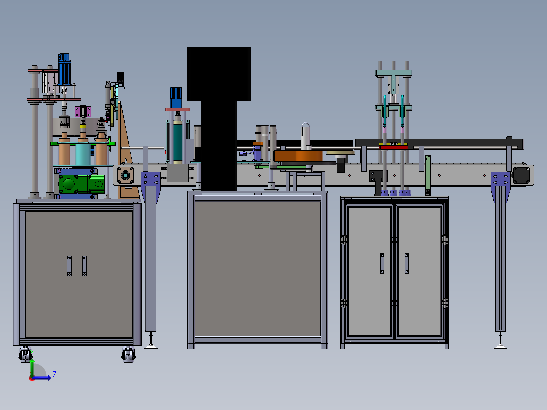 饮料自动灌装贴标旋盖 1664624左视图