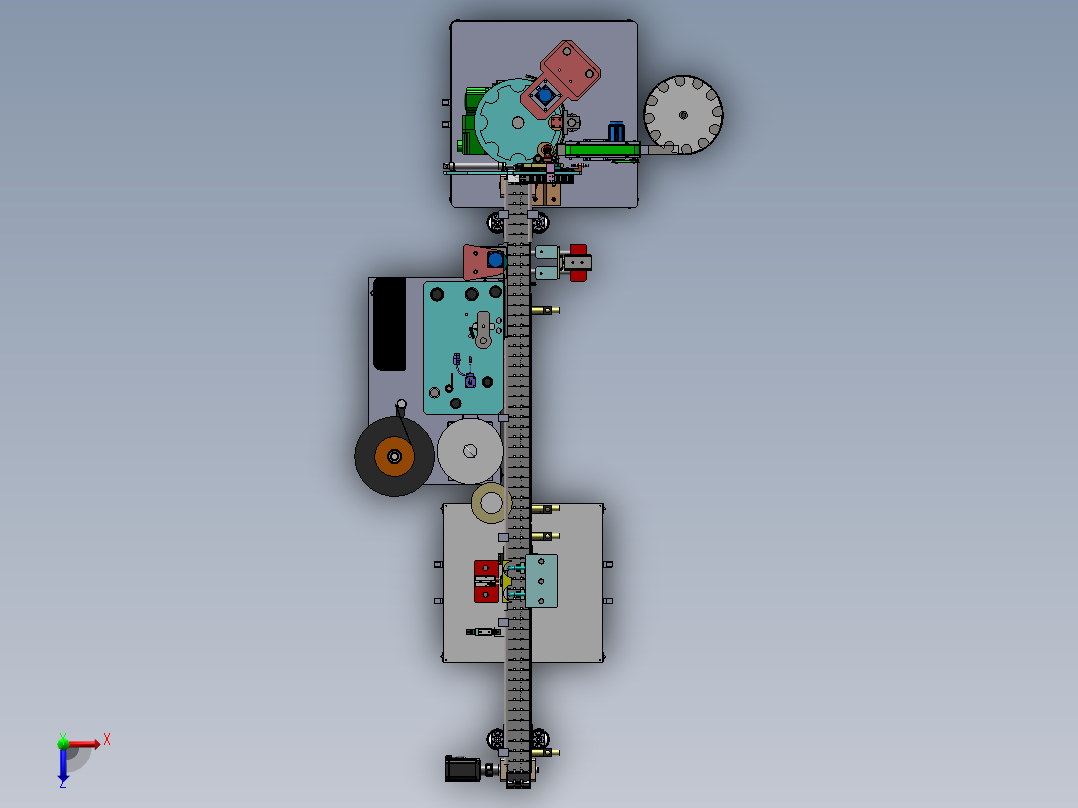 饮料自动灌装贴标旋盖 1664624俯视图