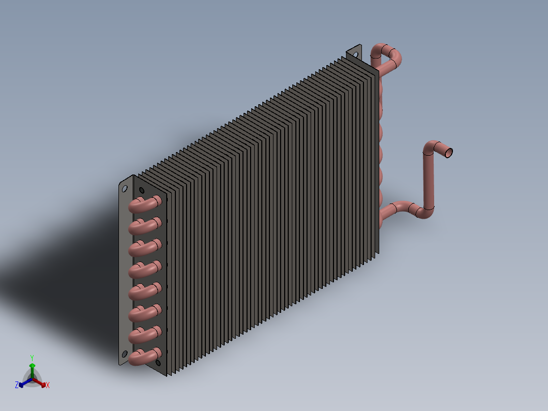 散热器(58)正等轴测图