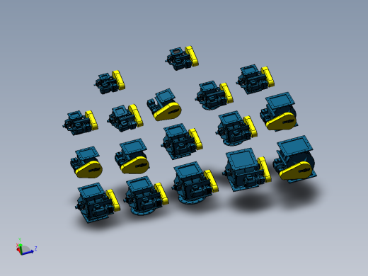 17款最全新型10 HC-方形旋转阀模型