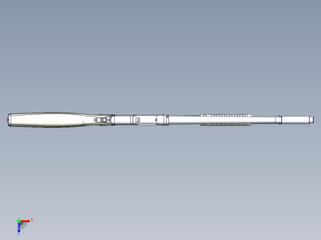 手枪左轮冲锋枪老式狙击步枪设计3D图纸winchester-prototype-5568-1 3 STP X_T俯视图