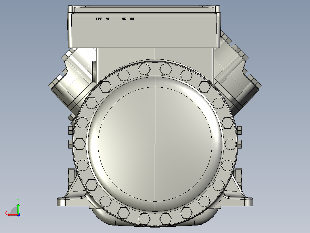压缩机Frascold Q TK后视图