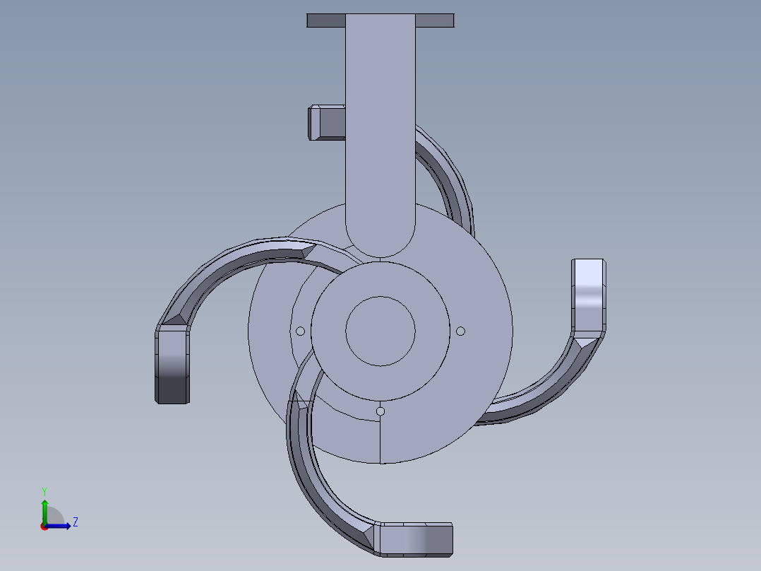 双排旋耕机构左视图