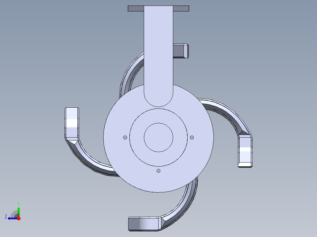 双排旋耕机构右视图
